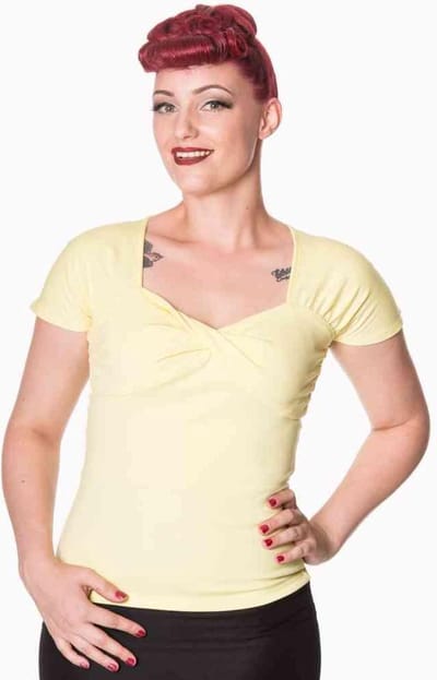 Dancing Days - SHE WHO DARES Top - S - Geel
