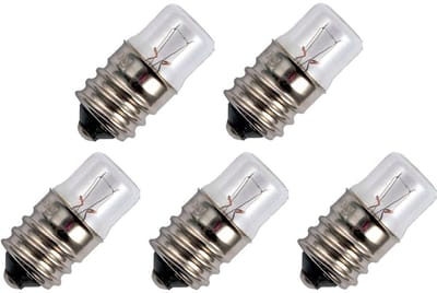 Signaallamp E14 30V 2W - 66 mAh - 5 stuks - T14 Gloeilamp Ø14mm - 30mm - 2500K - Dimbaar