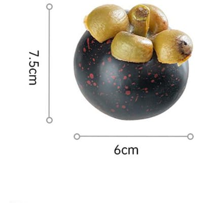 2 Stuks Verzwaard Nep Mangosteen Model Kunstmatig Fruit Simulatie Rekwisieten Kamperen Po Schieten Ornament Huis Winkelraam Display (as the picture,2pcs)