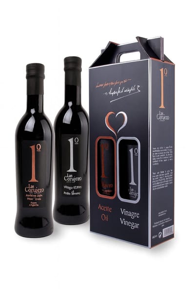 Cadeaupakket Spaanse Olijfolie en wijnazijn in Giftpack