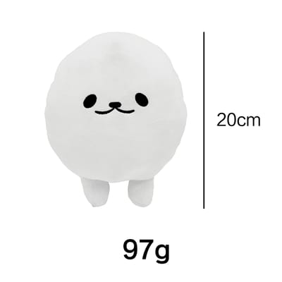 20CM Eggdog Pluche Speelgoed Zacht Knuffeldier Schattige Knuffelpop voor Kinderen Cadeau wit