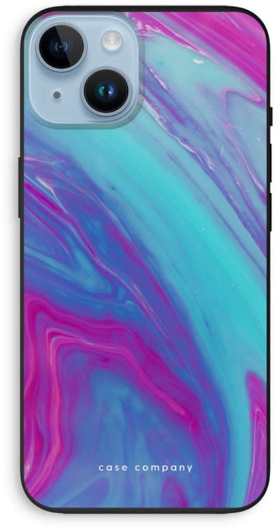 Case Company® - Hoesje geschikt voor iPhone 14 hoesje - Zweverige regenboog - Biologisch Afbreekbaar Telefoonhoesje - Bescherming alle Kanten en Schermrand