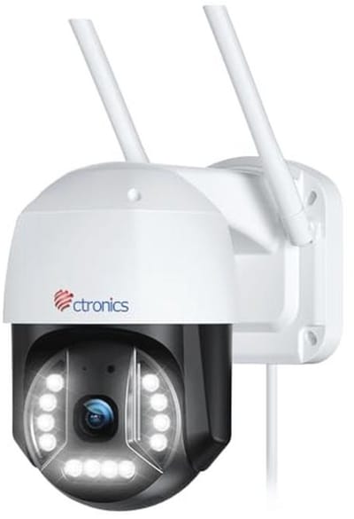 4K 8MP Bewakingscamera Wifi Outdoor - PTZ IP Camera met Menselijke/Vervoersdetectie en Automatische Tracking - 355° Pan, 90° Tilt, Nachtzicht, Kleur, Bidirectionele Audio