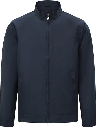 ALLTHEMEN Winddichte Jas met Opstaande Kraag - Drukknopen op de Manchetten - 4XL