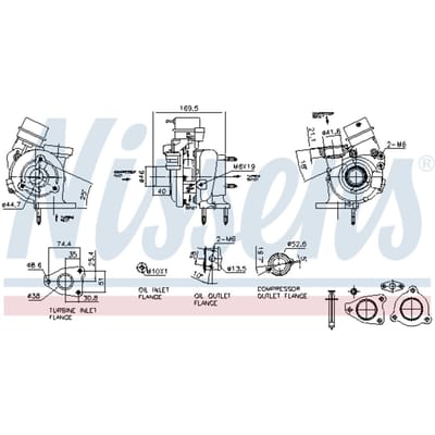 Supercharger, drukvulling NISSENS 93419