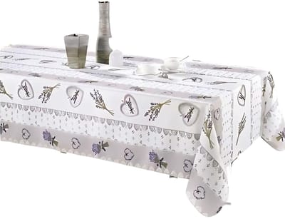 Promo Linnen Provençaalse Tafelkleed Rechthoek Anti-Vlek Natuurlijke Charme 100% Polyester