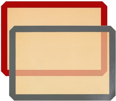 Bakmatten, 2 stuks niet-stick herbruikbare kookmat, ovenvoering, bakplaat, voor koekjes, macarons brood en gebak, broodrooster (42 x 29,5 cm)