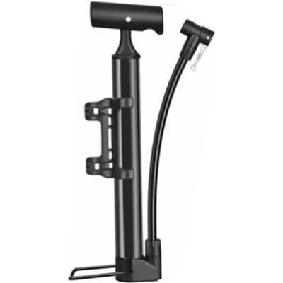 Fietspomp Aluminiumlegering Hoge Hardheid Draagbare Mini Zwarte Vloerpomp voor Mountainbikes black