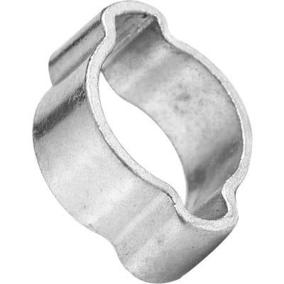 10 stuks Verzinkt IJzer Gegalvaniseerd Twee Oor Slangklem 5?23mm voor Brandstof Benzine Pijp Buis (15?18MM) white