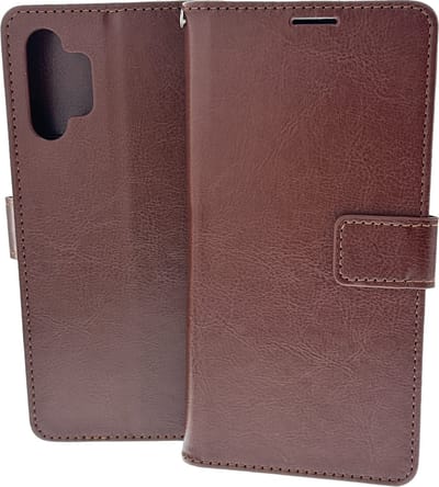 Portemonnee Book Case Hoesje Geschikt voor: Samsung Galaxy A13 5G / Samsung Galaxy A04s bruin