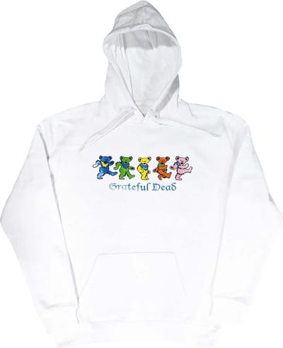 Grateful Dead - Dancing Bears Hoodie/trui - S - Wit
