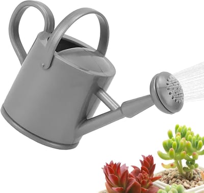 Kinder Gieter - Planten watergever - Buiten spelen - Ergonomische handgreep - 11.4 x 7.2 x 3.7 cm - Zilver