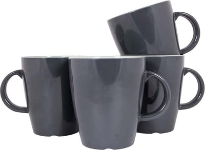 Gimex Vivid Line Mok - Groen - 380 ml - 4 Stuks
