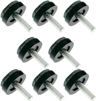 Meubel stelvoeten - Nivelleerdoppen - Meubels stabiliseren - Antislip vloerbescherming - 8-Delige set - Grijs