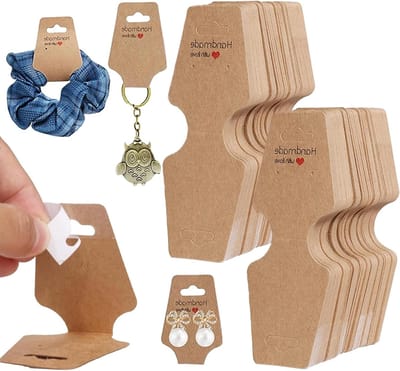 200 Stuks Sieraden Displaykaarten voor Kettingen, Armbanden, Sleutelhangers en Oorbellen - Kraft Papier voor Anklets en Accessoires