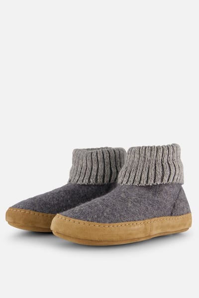 Bergstein Cozy Lux Pantoffels Kids - Sloffen - Grijs - Maat 22