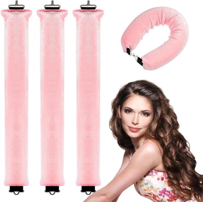 3 Stuks Heat-Free Curlers voor Mooie Krullen, Ideaal voor Slaap, DIY Waves en Styling Tools