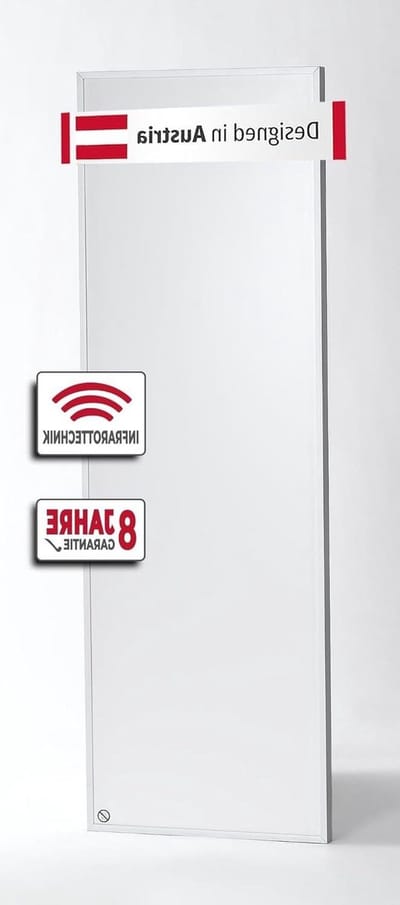 Infrarood Verwarming - Wandpaneel - Kleine Ruimtes - Energiezuinig - 30x90 cm - Mat Wit