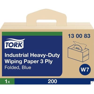Tork 130083 W7 Advanced Wiper 440 Perform. 3-lgs blauw 39x32 cm doos à 200 vel handy-box (130083)