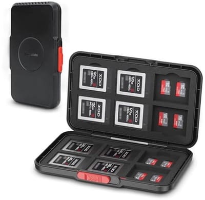 Georganiseerde Geheugenkaart Houder met 36 Slots voor XQD, CFexpress Type-B en Micro SD/SDHC/SDXC Kaarten
