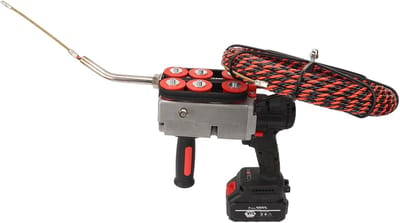 Draad Inrijger - Automatische Inrijger - Circuit Onderhoud - Borstelloze Motor - 15 Meter Kabel - Zwart