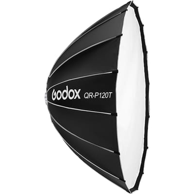 Godox QR-P150T 150cm/59in Quick Release Parabolische Softbox Professionele Opvouwbare Softbox met 120cm black