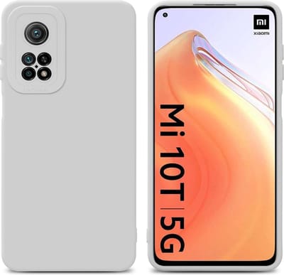 Cadorabo Hoesje geschikt voor Xiaomi Mi 10T / Mi 10T PRO in FLUID WIT - Beschermhoes gemaakt van flexibel TPU silicone Cover Fluid Case