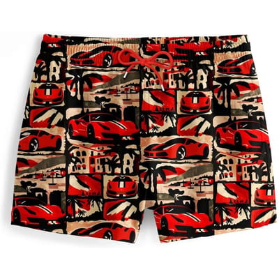 "Rosso Corsa" Zwemshorts