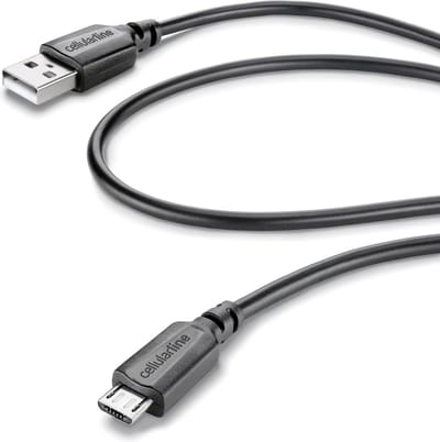 Cellular Line Data kabel, micro-usb, zwart