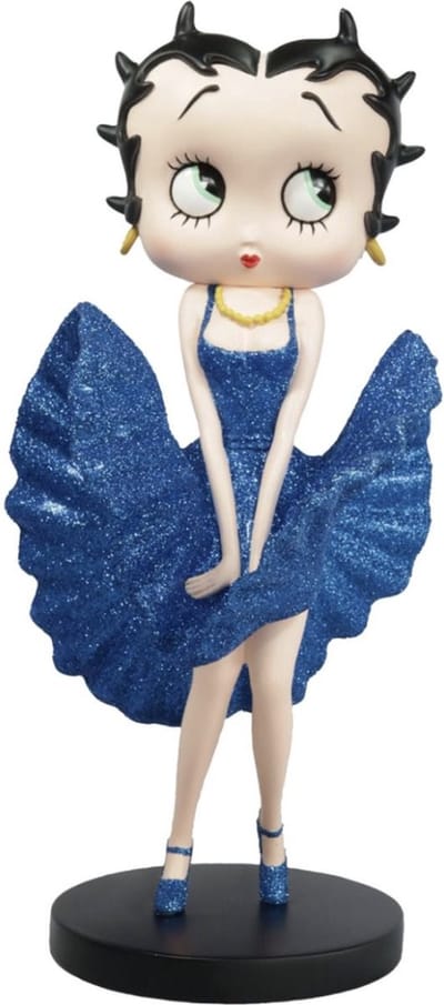 Betty Boop Cool Breeze (Blauw Glitter) Beeld