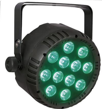 LED par Showtec Club Par 12/6 RGBWAUV 12 x 10 W zwart