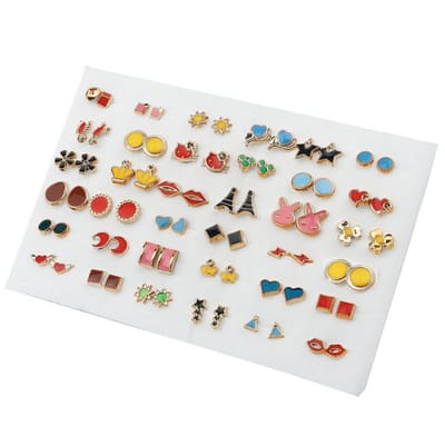 Hiden - Sieraden Oorbellen Set - Oorbellen Dames - Oorbellen Meisje - Earrings ladies - Sieraden - 36 paar - Mixed Kleuren