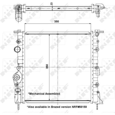 Radiator, motorkoeling NRF 58196