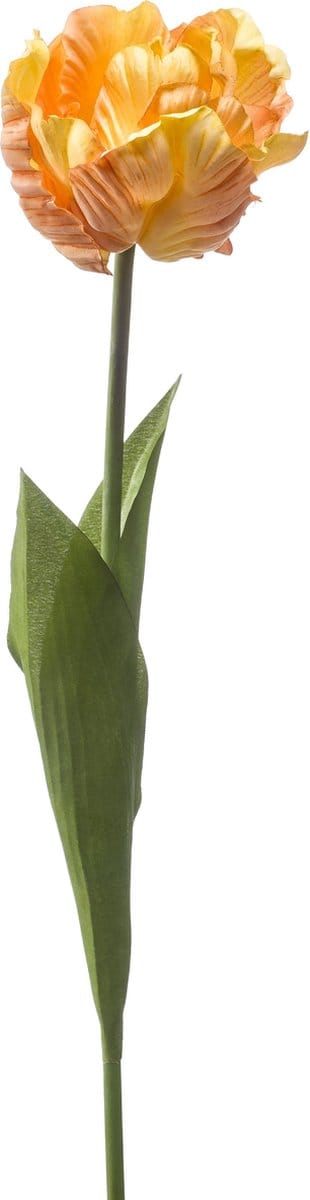 Emerald - Kunstbloem Tulp Paris 66cm geel/peach - Kunstplant voor binnen