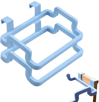 Vuilniszak Houder - 3 Stuks - Multifunctioneel - Opvouwbaar - Blauw - Voor Keuken Kastdeur Caravan