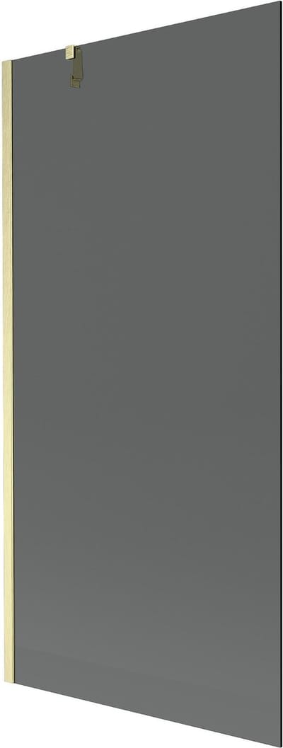 Mexen Next badwand paneel 1-delig 90 x 150 , grafiet, geborsteld goud - 895-090-000-00-40-55