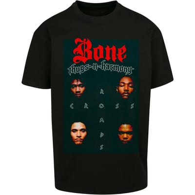 Mister Tee BoneThugsNHarmony - Crossroads Oversize Heren Tshirt - S - Zwart