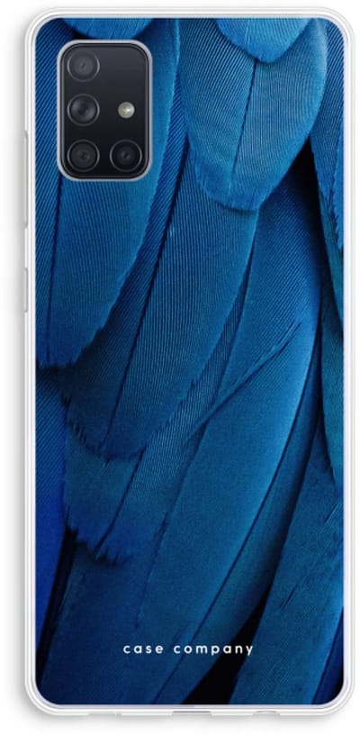 Case Company® - Hoesje geschikt voor Samsung Galaxy A71 hoesje - Pauw - Soft Cover Telefoonhoesje - Bescherming aan alle Kanten en Schermrand