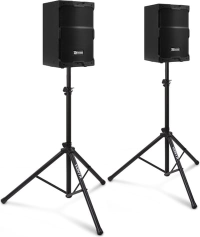 Power Dynamics PDY210A actieve speakerset met statieven - 10 inch - 800W - Zwart
