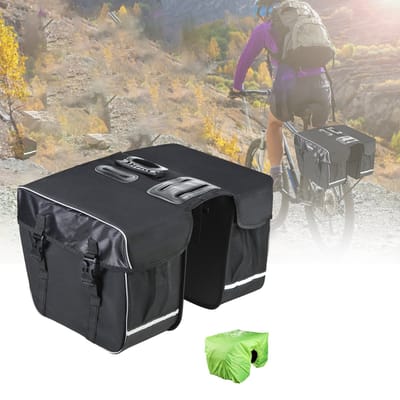DailySupplies® Fietstassen Dubbel Waterdicht - Fietstas voor Electrische Fietsen - Zwart