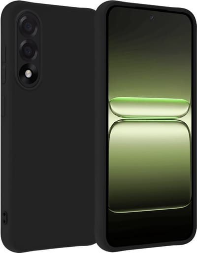 Hoesje Geschikt voor OnePlus Nord 5 - Sterk & Shockproof - Hoes Cover - Siliconen Case - Zwart