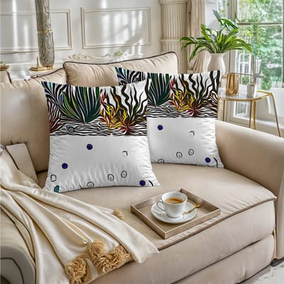 Boraboi® Luxe Decoratieve Kussenhoezen set van 2 , Zachte Suède Touch- 30x50 cm -(Groen,Blauw,Wit,Rood,Geel))