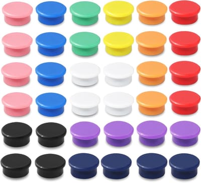 Kleurige magneten voor whiteboard, koelkast en klaslokaal - Ideaal voor kantoor, lockers en foto's