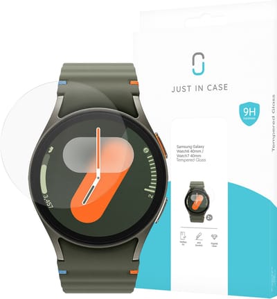 Just in Case screenprotector geschikt voor Samsung Galaxy Watch7/6 40mm - 2 stuks - Gehard Glas