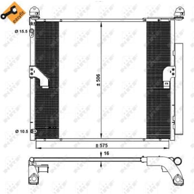 Condensor, airconditioning NRF 350335