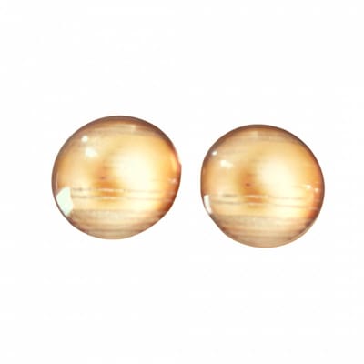 Clip Oorbellen- Bibi- 2 cm-goud geel- geen gaatje- Charme Bijoux