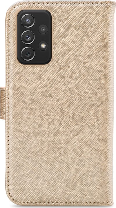 My Style Telefoonhoesje geschikt voor Samsung Galaxy A72 Hoesje | My Style Flex Wallet Bookcase Portemonnee | Pasjeshouder voor 3 Pasjes | Telefoonhoesje voor Pinpas / OV Kaart / Rijbewijs - Goud