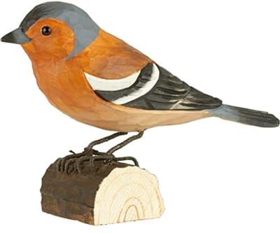 Handgemaakte houten vink - natuurdecoratie voor vogels