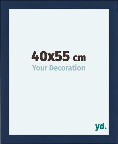Your Decoration - Fotolijst 40x55 cm - MDF - Donkerblauw Geveegd - Como