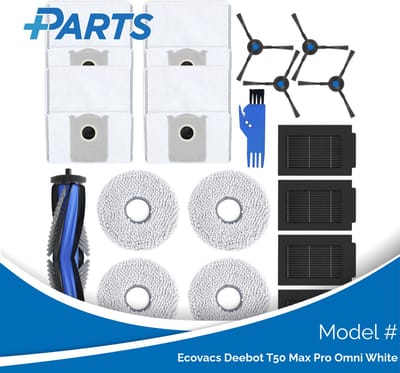 Ecovacs Deebot T50 Max Pro Omni White Onderhoudsset (Plus.Parts® alternatief voor DKT060202)